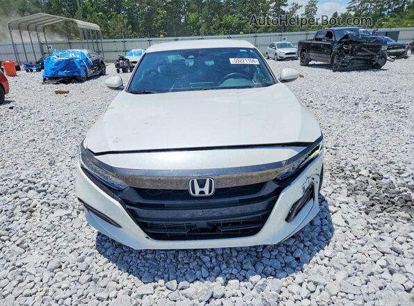 1HGCV1F37LA073128 2020 HONDA ACCORD Белый Вид спереди