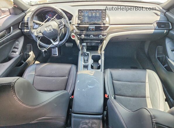 1HGCV1F37LA073128 2020 HONDA ACCORD Белый Вид панели приборов