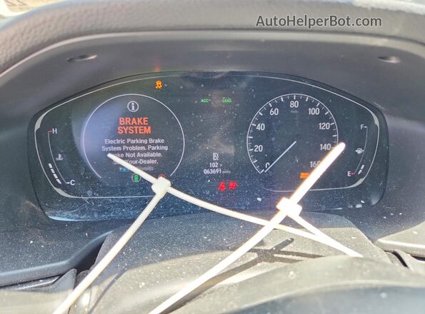 1HGCV1F37LA073128 2020 HONDA ACCORD Белый Вид щитка приборов