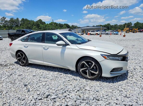 1HGCV1F37LA073128 2020 HONDA ACCORD Белый Передняя правая четверть