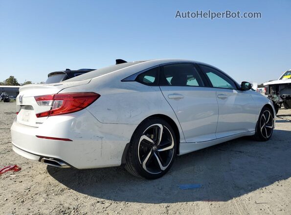 1HGCV1F37LA086638 2020 HONDA ACCORD White Հետևի աջ