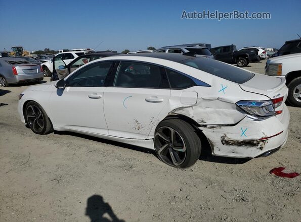 1HGCV1F37LA086638 2020 HONDA ACCORD White Հետևի ձախ