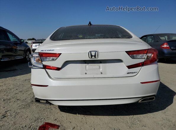 1HGCV1F37LA086638 2020 HONDA ACCORD White Հետևի տեսք