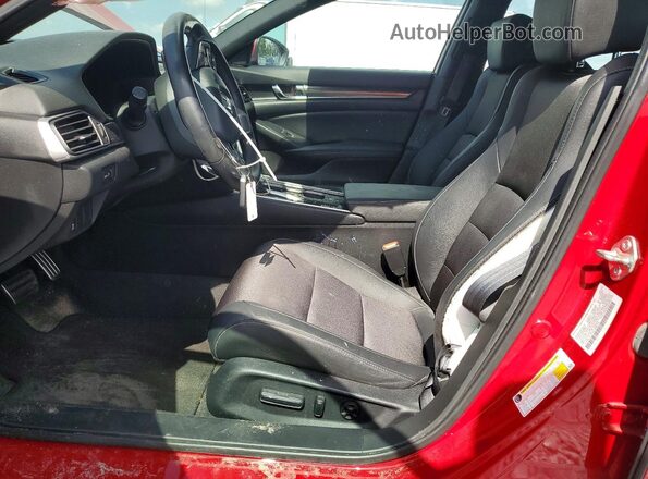 1HGCV1F37LA089006 2020 HONDA ACCORD Красный Вид салона спереди