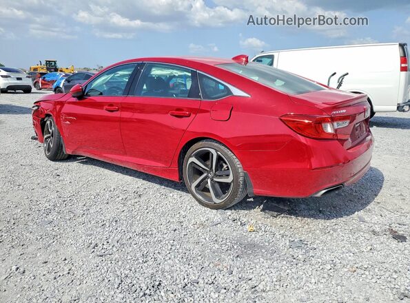 1HGCV1F37LA089006 2020 HONDA ACCORD Красный Задняя левая четверть