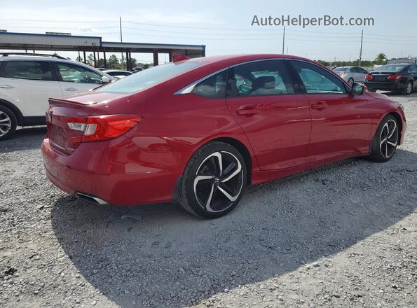 1HGCV1F37LA089006 2020 HONDA ACCORD Красный Задняя правая четверть