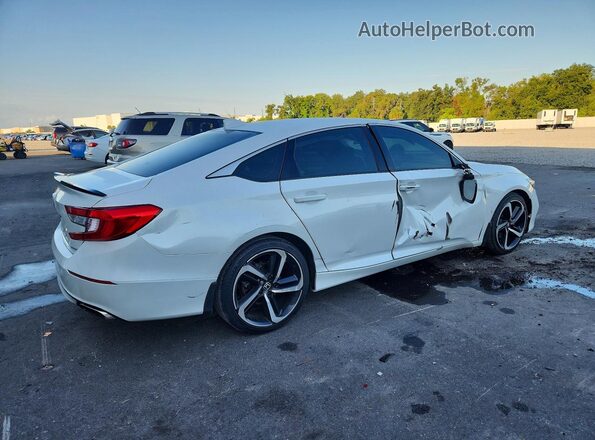 1HGCV1F37LA133750 2020 HONDA ACCORD Белый Задняя правая четверть