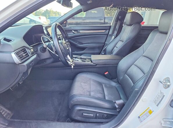 1HGCV1F37LA133750 2020 HONDA ACCORD Белый Вид салона спереди