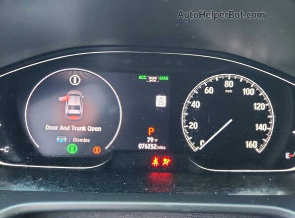 1HGCV1F37LA133750 2020 HONDA ACCORD Белый Вид щитка приборов