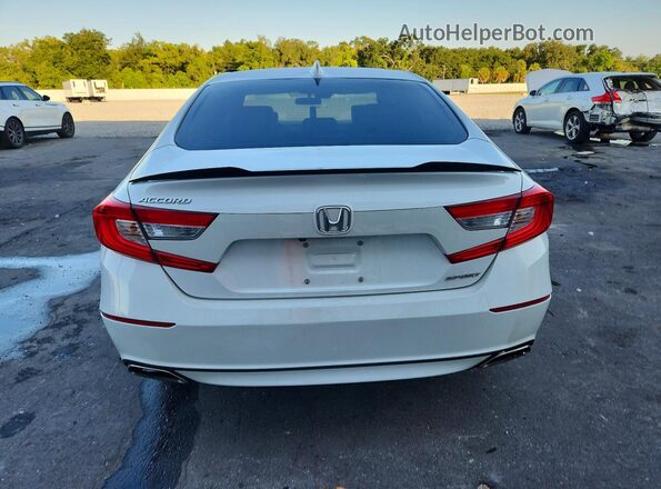 1HGCV1F37LA133750 2020 HONDA ACCORD Белый Вид сзади