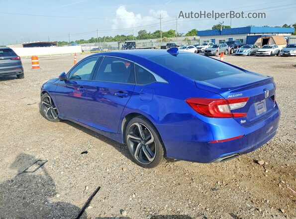 1HGCV1F37LA148278 2020 HONDA ACCORD Синий Задняя левая четверть