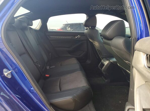 1HGCV1F37LA148278 2020 HONDA ACCORD Синий Вид задних сидений