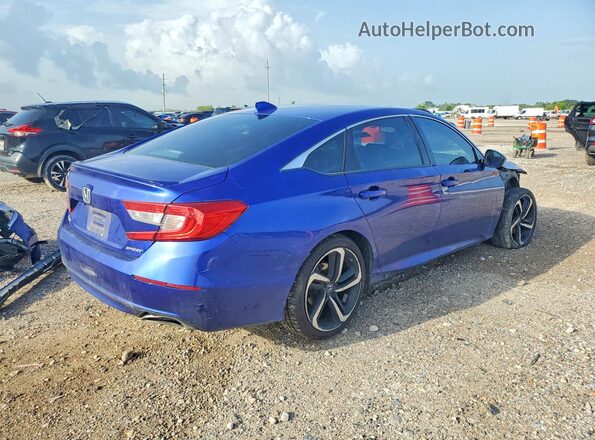1HGCV1F37LA148278 2020 HONDA ACCORD Синий Задняя правая четверть