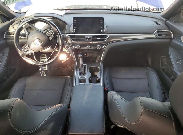 1HGCV1F37LA148278 2020 HONDA ACCORD Синий Вид панели приборов