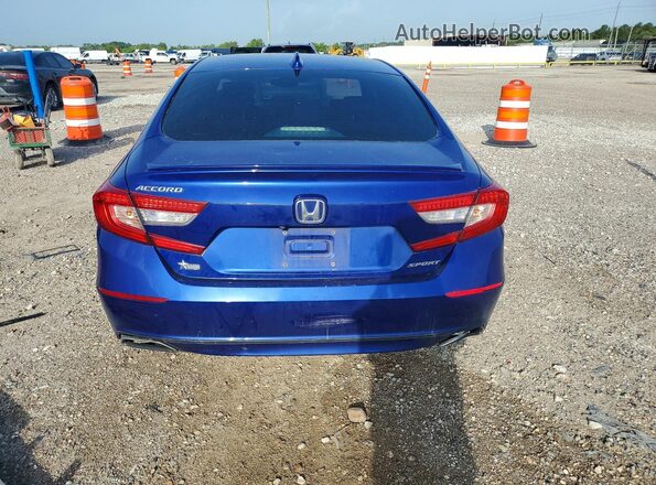 1HGCV1F37LA148278 2020 HONDA ACCORD Синий Вид сзади