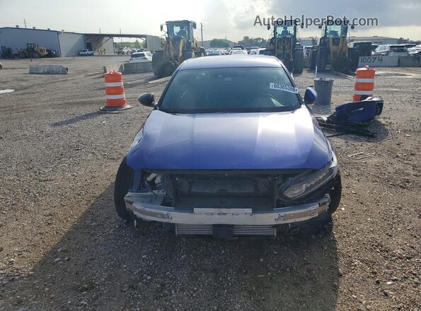 1HGCV1F37LA148278 2020 HONDA ACCORD Синий Вид спереди