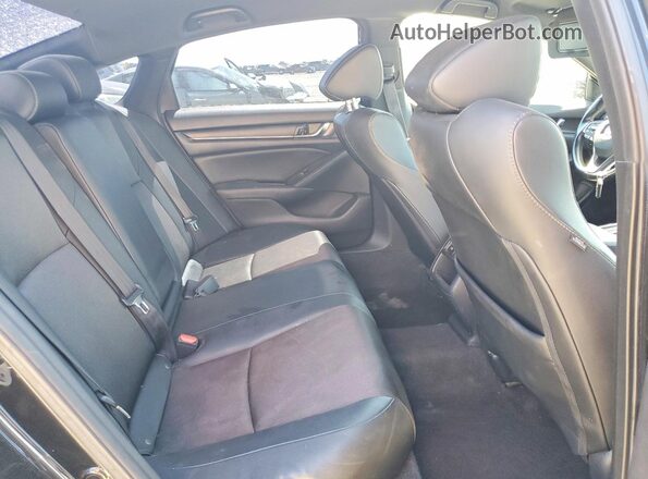 1HGCV1F37MA049493 2021 HONDA ACCORD Черный Вид задних сидений