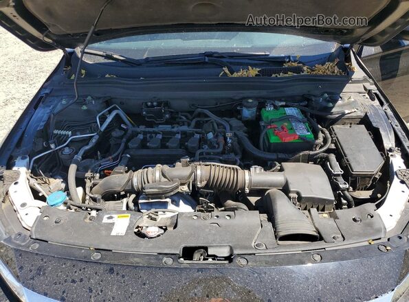 1HGCV1F37MA049493 2021 HONDA ACCORD Черный Вид задней части салона