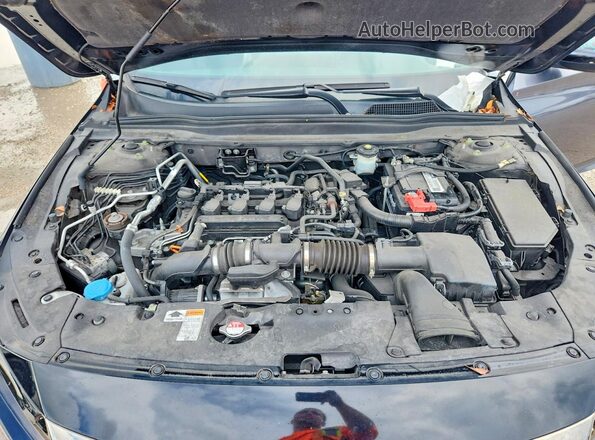 1HGCV1F37MA059943 2021 HONDA ACCORD Black Սալոնի հետևի տեսք