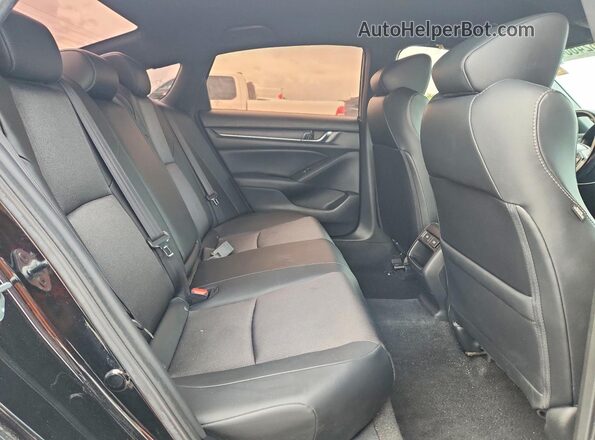 1HGCV1F37MA059943 2021 HONDA ACCORD Black Հետևի նստատեղերի տեսք