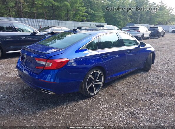 1HGCV1F37MA081067 2021 HONDA ACCORD Blue Հետևի աջ