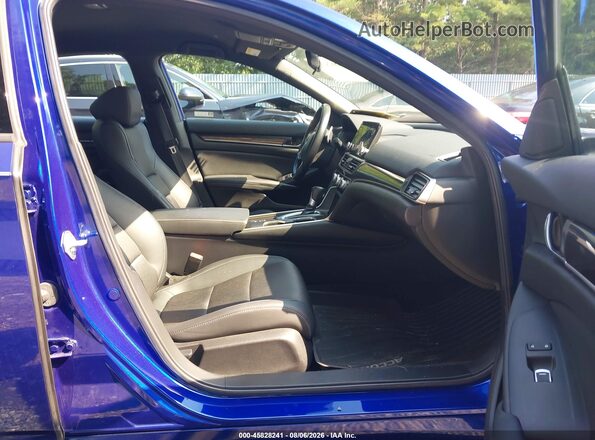 1HGCV1F37MA081067 2021 HONDA ACCORD Blue Սալոնի դիմացի տեսք