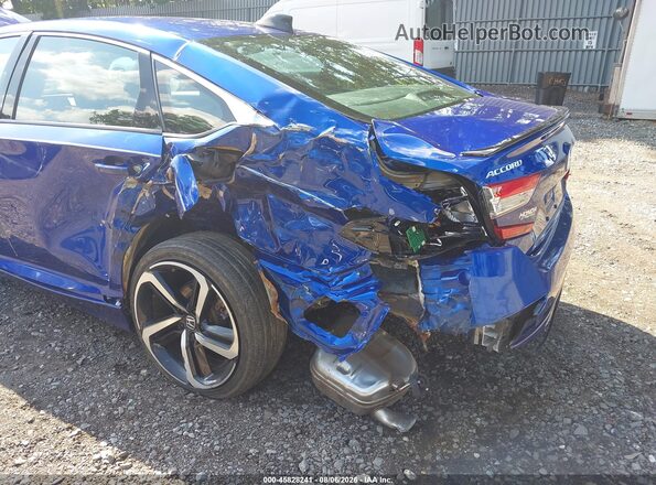 1HGCV1F37MA081067 2021 HONDA ACCORD Blue Դիմացի տեսք