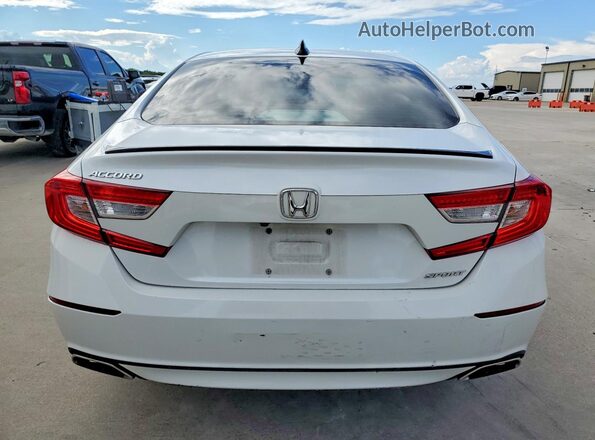 1HGCV1F37MA089007 2021 HONDA ACCORD White Rear view