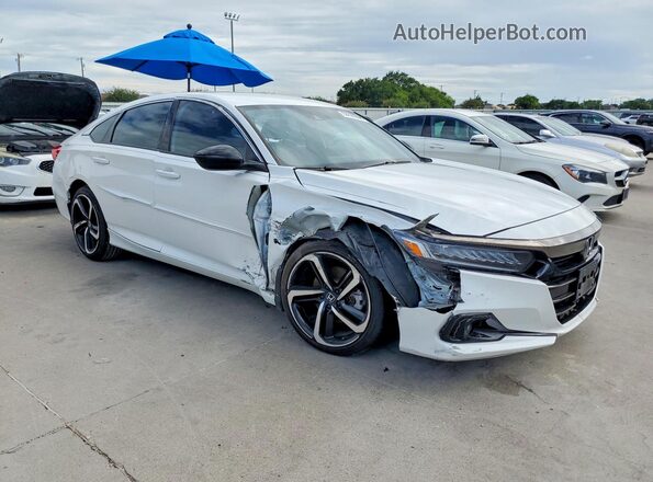 1HGCV1F37MA089007 2021 HONDA ACCORD White Front right