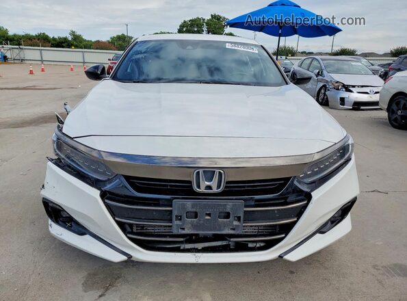 1HGCV1F37MA089007 2021 HONDA ACCORD White Front view