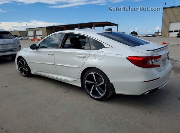 1HGCV1F37MA089007 2021 HONDA ACCORD White Rear left