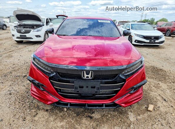1HGCV1F37MA101446 2021 HONDA ACCORD Red Vista frontal