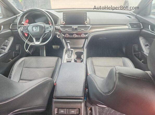 1HGCV1F37MA101446 2021 HONDA ACCORD Red Vista del salpicadero