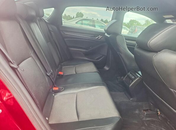 1HGCV1F37MA101446 2021 HONDA ACCORD Red Vista de los asientos traseros