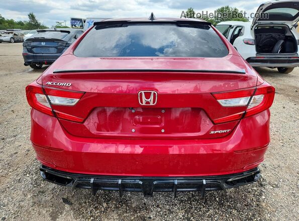 1HGCV1F37MA101446 2021 HONDA ACCORD Red Vista trasera