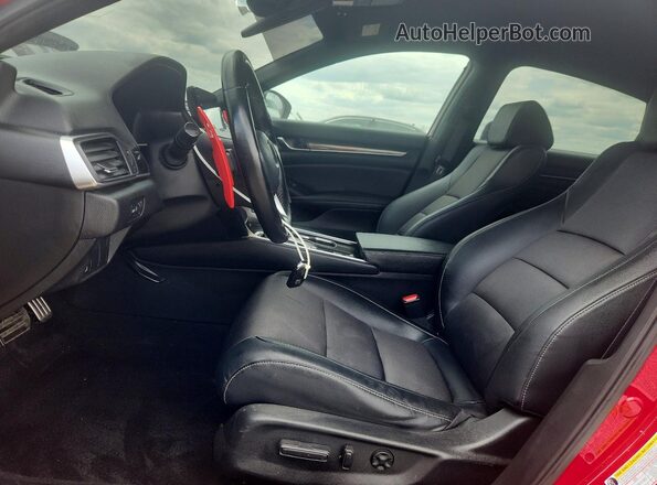 1HGCV1F37MA101446 2021 HONDA ACCORD Red Vista interior delantera