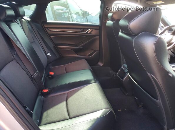 1HGCV1F37MA123284 2021 HONDA ACCORD Silver Widok tylnych siedzeń