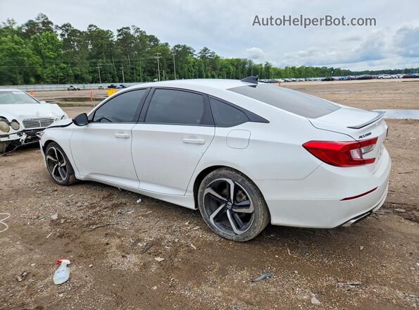 1HGCV1F37MA123690 2021 HONDA ACCORD White Trasero izquierdo