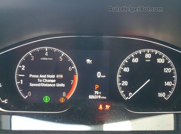 1HGCV1F37MA124435 2021 HONDA ACCORD White Vista del cuadro de instrumentos