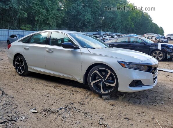 1HGCV1F37MA124435 2021 HONDA ACCORD White Delantero derecho
