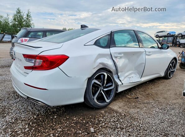 1HGCV1F37MA803301 2021 HONDA ACCORD White Trasero derecho