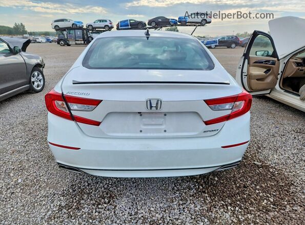 1HGCV1F37MA803301 2021 HONDA ACCORD White Vista trasera
