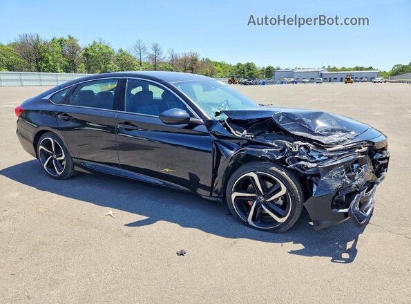 1HGCV1F37NA000635 2022 HONDA ACCORD Black Front right