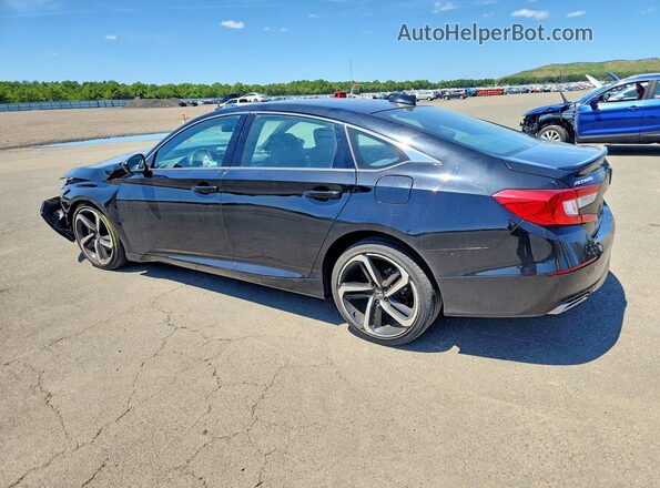 1HGCV1F37NA000635 2022 HONDA ACCORD Black Rear left