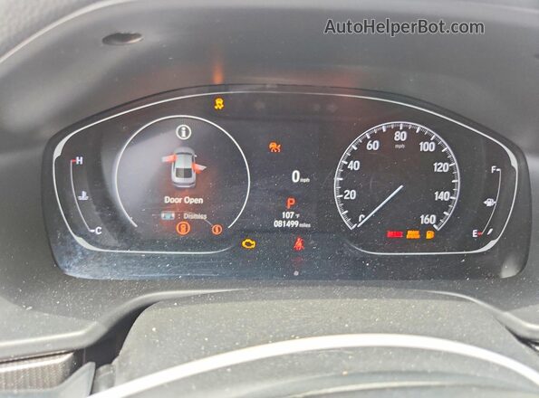 1HGCV1F37NA021422 2022 HONDA ACCORD Серый Вид щитка приборов