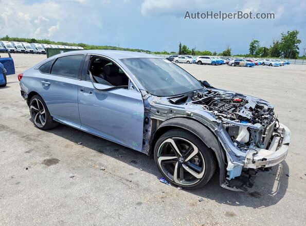 1HGCV1F37NA021422 2022 HONDA ACCORD Серый Передняя правая четверть