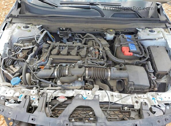 1HGCV1F37NA031609 2022 HONDA ACCORD Белый Вид задней части салона