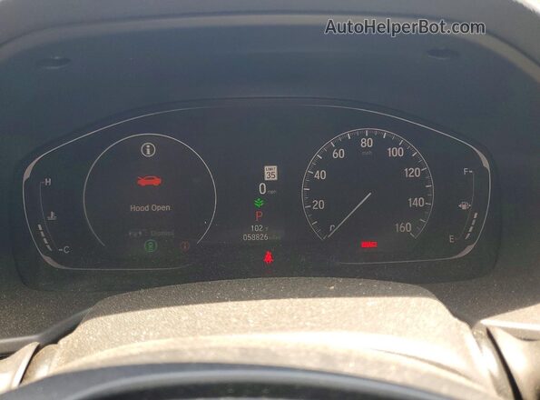 1HGCV1F37NA031609 2022 HONDA ACCORD Белый Вид щитка приборов