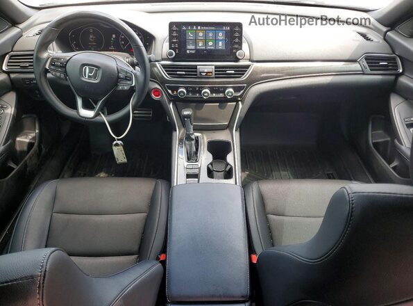1HGCV1F37NA031609 2022 HONDA ACCORD Белый Вид панели приборов
