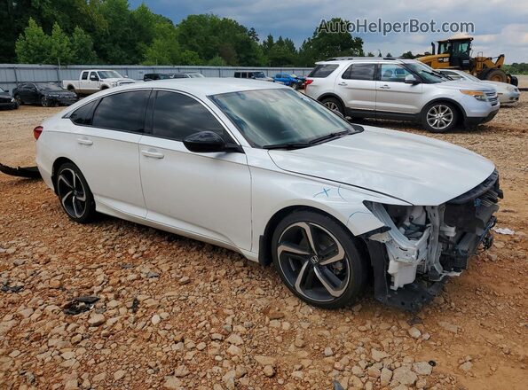 1HGCV1F37NA031609 2022 HONDA ACCORD Белый Передняя правая четверть